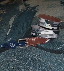 NEU PETER MILLAR Baumwolle & Leder Gürtel Liberty National Golf Club Größe 34 Camouflage - Bild 1 von 11