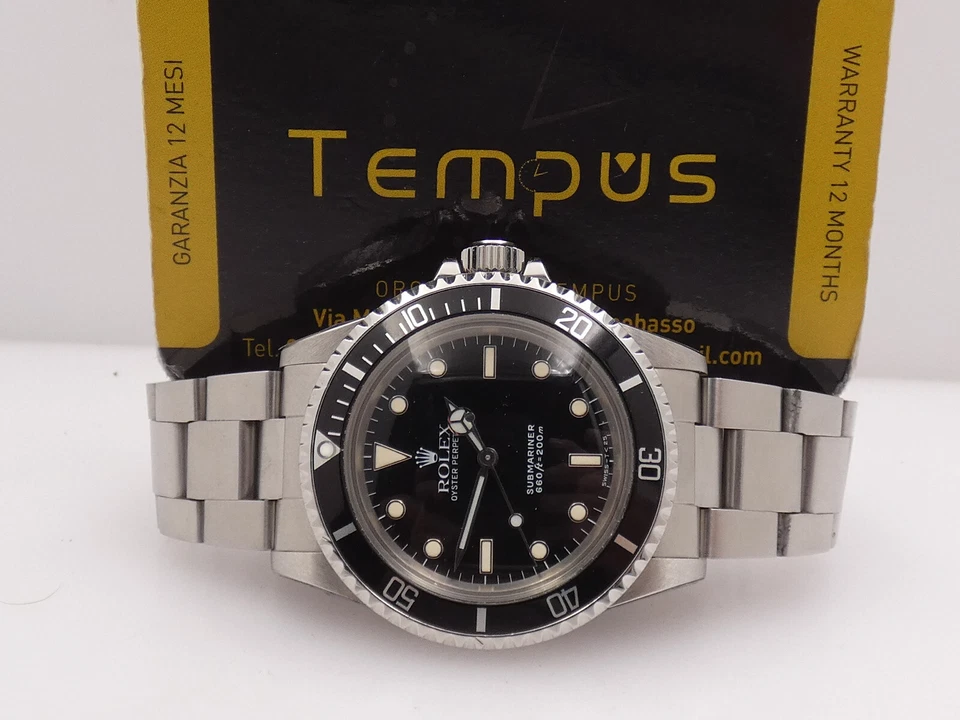 ROLEX SUBMARINER 5513 SERVICED IN ROLEX FULLY STICKERED 1988 AUTOMATICO OROLOGIO - Immagine 1 di 4