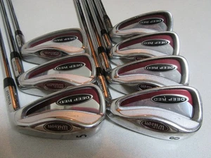 Wilson Eisensatz DEEP RED 5.6.7.8.9.P.S Original Stahlschaft - Bild 1 von 10