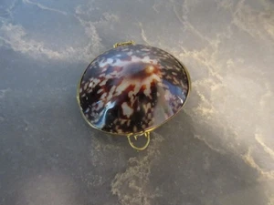 Art Deco Miniatur Muschel & Messing Schmuck Schmuckkästchen Geldbörse Vintage ~ NEU! - Bild 1 von 6