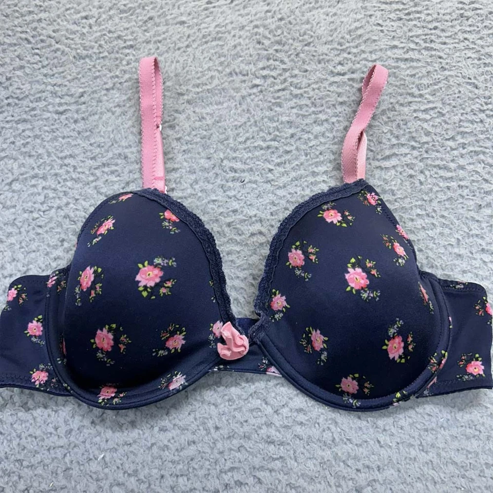 Aerie Bra 36B T-Shirt Bra Floral Print - Image 1 of 4