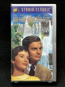 VTG 2 Oscars VHS Three Coins in the Fountain Clifton Webb McGuire Rome Trevi - Picture 1 of 6