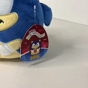 Juguete de peluche Squishmallows Sonic the Hedgehog 8" San Valentín Squishy Squishy original - Imagen 1 de 3