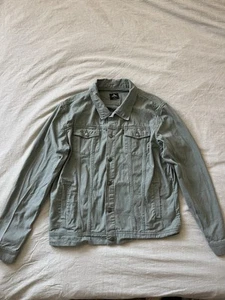 Rip Curl Herren Jeansjacke Grün Knopfleiste Small S - Bild 1 von 2