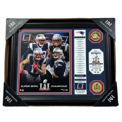 Monedas medallones de bronce como nuevas de campeones del Super Bowl LI de los Patriotas de Nueva Inglaterra Foto 1 de 4