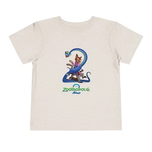 Zootropolis 2 Toddler Tee – Cute Cartoon Fox Number 2 Kids Shirt - Picture 1 of 21