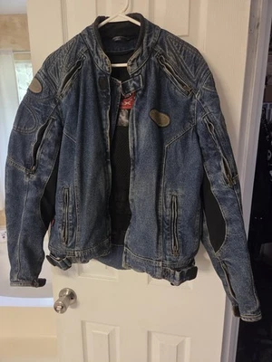 CORTECH DSX Denim Armored Jacket Men’s Sz  M 42 Rider Motorcycle Lined Pads Blue - Image 1 of 4