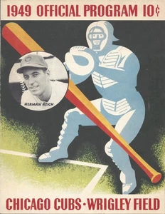 1949 6/21 & 22 baseball program Wrigley Field Boston Braves Chicago Cubs UNSCORD - Picture 1 of 2