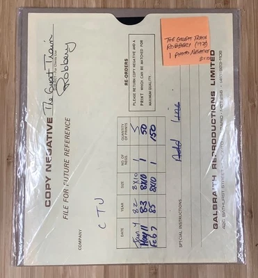 1 The Great Train Robbery (1978) original copy negative 8x10 Sean Connery - Imagem 1 de 3