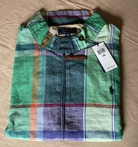 Ralph Lauren Big & Tall Polo Club Plaid Summer Linen Jacket & Lined 2XB - Picture 1 of 13