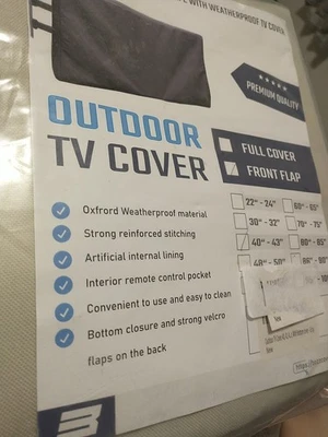Outdoor TV Cover 40 to 43 inches, Waterproof and Weatherproof, Fits Up To 43" - Image 1 of 4