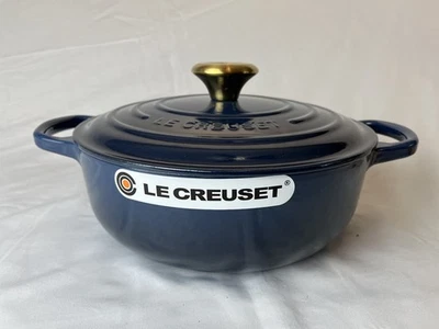 Le Creuset Enameled Cast Iron Signature Sauteuse 3.5Qt #24 Ink Blue - Image 1 of 4