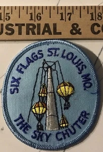 Six Flags St Louis MO The Sky Chutter Patch Vergnügungspark selten - Bild 1 von 2