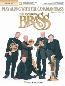 Play Along Canadian Brass Trombone Easy Classical Pops Sheet Music Book & Audio - Picture 1 of 1