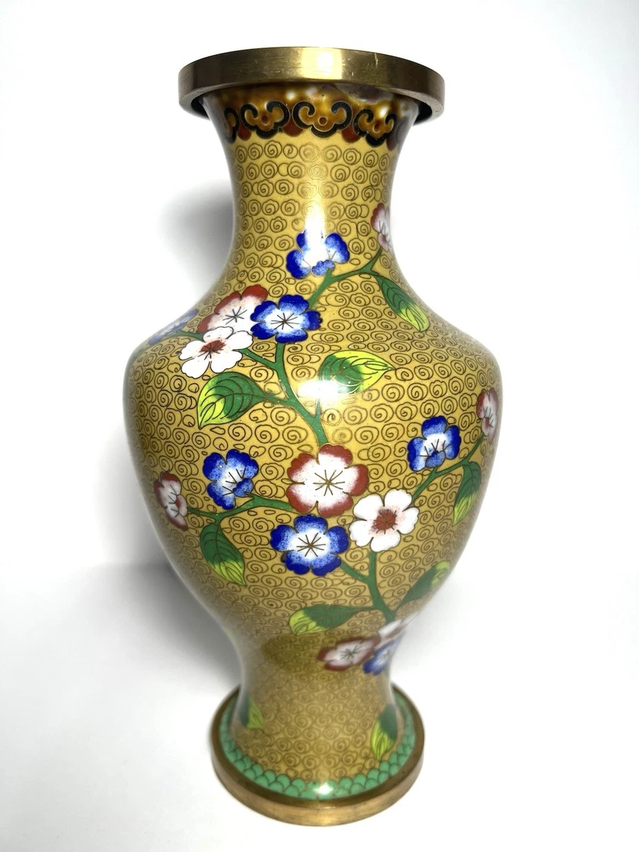 中国景泰蓝印第安纳中国古董花瓶| eBay