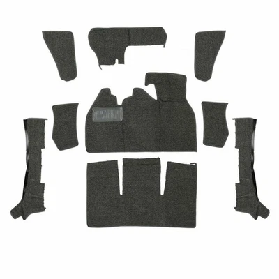1956-1957 Volkswagen Beetle Convertible Front Carpet Set LOOP 9 Piece 398020806 - Image 1 of 2