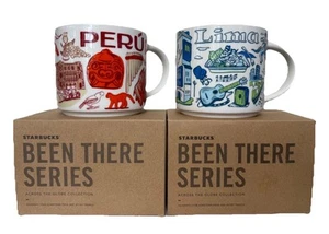 Juego de tazas Starbucks Perú Lima serie Been There taza 14 oz nueva en caja - Imagen 1 de 6