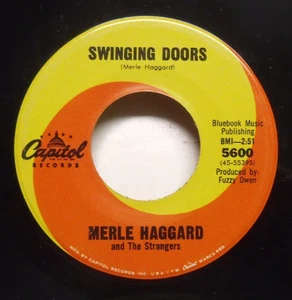 Merle Haggard - Swinging Doors - 1966 NM Bakersfield Country 45 - Picture 1 of 2