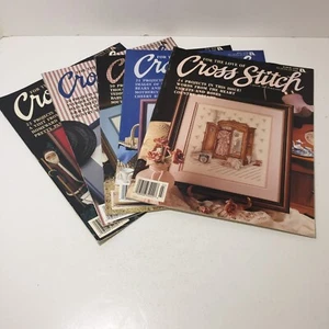 5 For the Love of Cross Stitch Magazines Leisure Arts 1990 - Picture 1 of 6