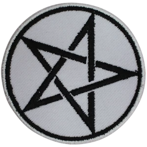 Parche bordado de hierro/coser Pentacle Viking Star Circle para camisas - Imagen 1 de 2