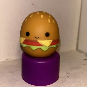 Malvavisco blando Squooshems 2 pulgadas Carl hamburguesa con queso juguete de estrés malvaviscos - Imagen 1 de 5