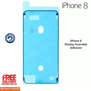 Neu Schwarz IPHONE 8 / Se 2020 Anzeige Montage Wasserfest Selbstklebend - Bild 1 von 2