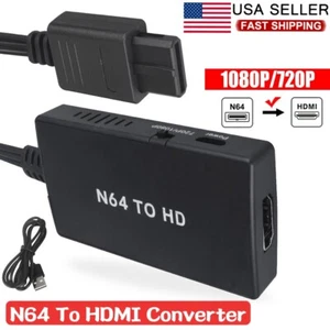 N64 To HDMI Converter Adapter HD Link Cable For Nintendo Gamecube Super NES SNES - Picture 1 of 12