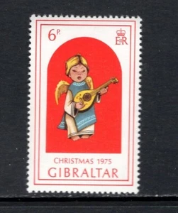 Gibraltar 1975 WEIHNACHTSENGEL SPIELENDE LAUTE MNH SC 325b SG 350 - Bild 1 von 1