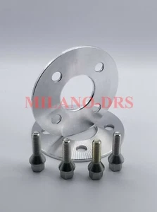 2 DISTANZIALI RUOTA 5mm FIAT PANDA + BULLONI BLACK Ch17 - Imagen 1 de 1