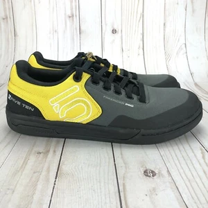 Adidas Five Ten Freerider Pro PrimeBlue Flat Mountain Bike Shoes Yellow Gray Sz - Picture 1 of 10