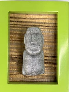 Framed Tiki Art Tiki Guy Tiki Bar Tiki Lounge 3" x 4.25" - Picture 1 of 10