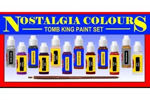nostalgia '94 oldhammer wargaming Tomb King Paint Set - 12 bottles by warcolours - Picture 1 of 1