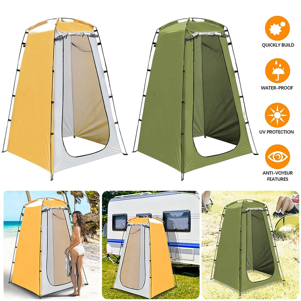 Portable Outdoor Instant Pop Up Tent Privacy Camping Shower Toilet Changing Room - Image 1 of 4