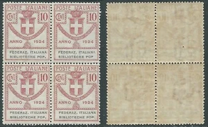 1924 BIBLISCHES HALBSTAATLICHES KÖNIGREICH POP. 10 CENT KEIN PUNKT NACH P QUARTINA POSTFRISCH ** - RE29 - Bild 1 von 1