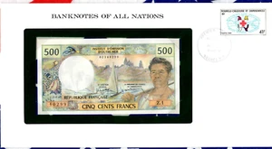 Banknotes of All Nations New Caledonia 1969 1981 500 Francs P-60e Z.1 UNC sign 5 - Picture 1 of 3