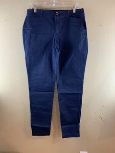 Old Navy Ladies Navy Blue Skinny Slacks, Size 10 Long. NEW - Picture 1 of 5