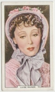 Luise Rainer 1939 Gallaher My Favourite Part Tobacco Card #1 Film Star
