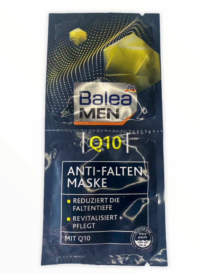 Balea MEN Q10 Anti-wrinkle Reduces depth of wrinkles 2x5 10pieces german product - Image 1 of 1
