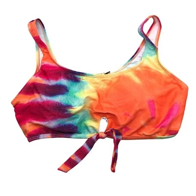 Elle бикини верхний замочная скважина галстук спереди декольте съемные чашки галстук краситель цветной XL - Изображение 1 из 4