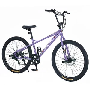 26" Freestyle Bike with Shimano 7-Speed, Double Disc Brakes, for Ages 12+,Purple - Picture 1 of 6