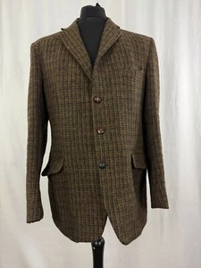 Vintage Harris Tweed Blazer 40R braun-grün kariert Vintage 80er/90er Jahre - Bild 1 von 17