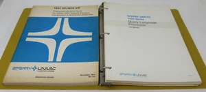 VINTAGE Sperry UNIVAC Manual 1801 VP 1810 VIP 1100 Series SSG SYMSTREAM 1974 - Afbeelding 1 van 12