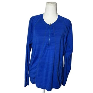 Top activo ajustado Pacifica Illume manga larga azul oscuro XL atleta mujer - Imagen 1 de 10