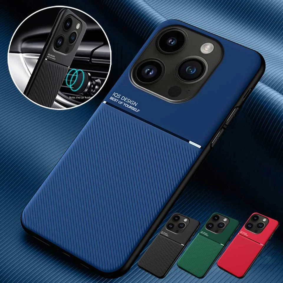 Luxury Slim Magnetic Cover Case For 16E 16 15 14 13 12 11 Pro Max XS XR - Image 1 of 4