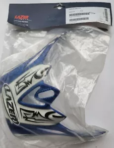 NEW VERY RARE OLD STOCK LAZER MX6 ONYX MOTOCROSS MX HELMET PEAK/VISOR BLUE - Picture 1 of 3