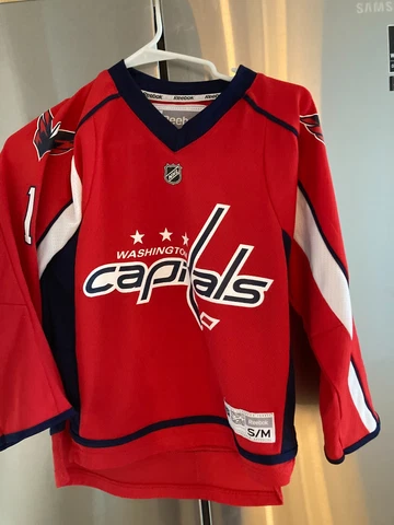 Backstrom  Reebok Washington Capitals hockey NHL jersey youth S/M Small medium Cover