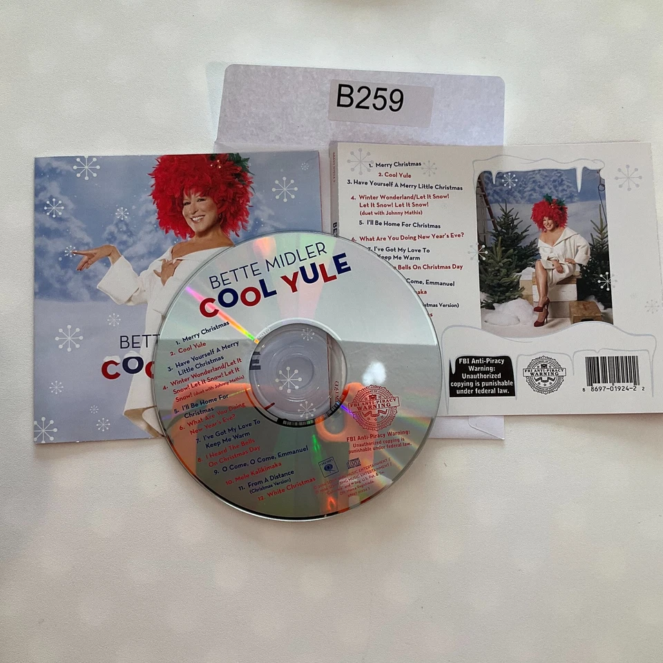 Cool Yule By Bette Midler CD, No Case No Tracking #B259 - Изображение 1 из 1