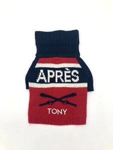 Mark and Graham Knit Dog Sweater Small Apres Ski TONY mono RETIRED 7 - Picture 1 of 12