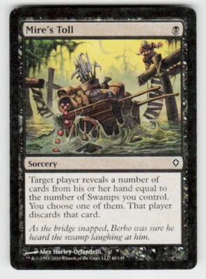 Worldwake #60 Mire's Toll Non-Foil - Image 1 of 2