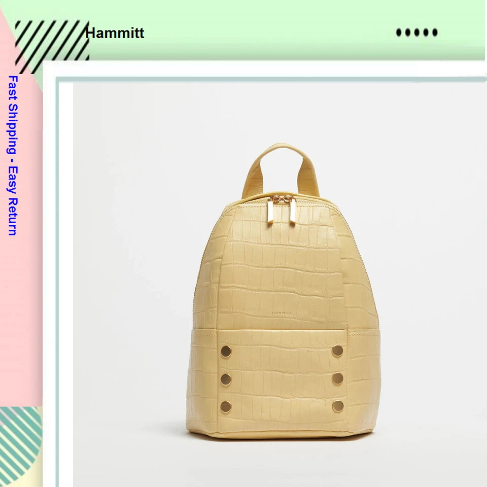 Hammitt Hunter Med Backpack Snustruck Yellow Crocco